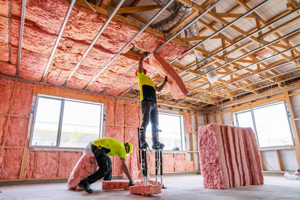 VIP Installed working on a commercial project in North Canterbury doing ceiling insulation